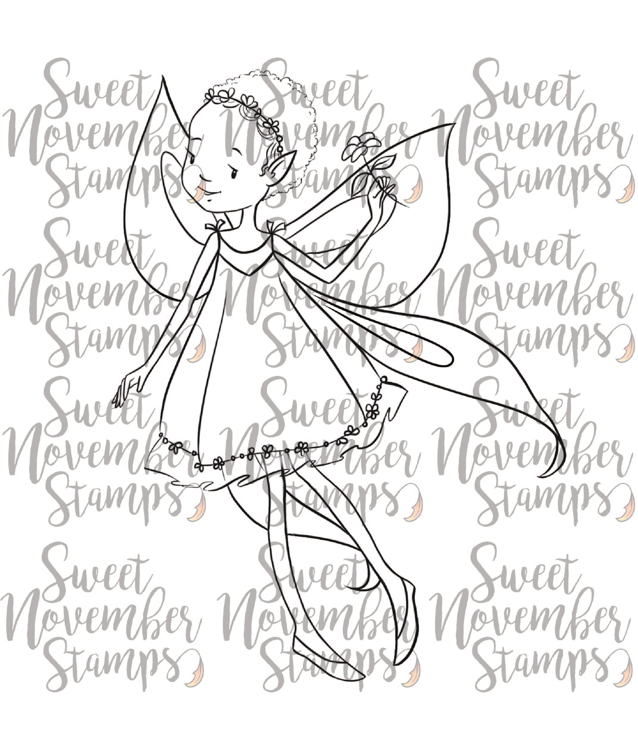 Digital Stamp - Spring Fairy: Eartha