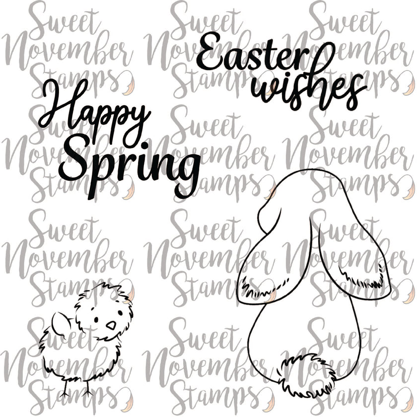 Digital Stamp - Sweet November Vault: Spring Elf Pals and Sentiment Pack