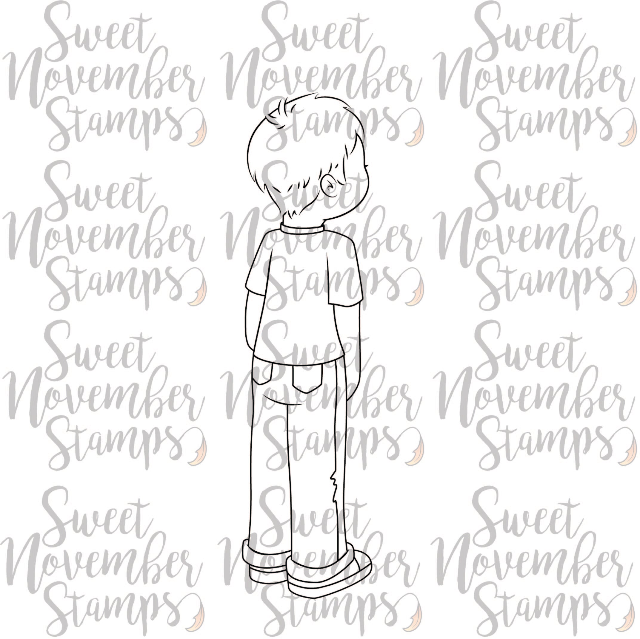 Digital Stamp: Spring is Back - Boy Standing