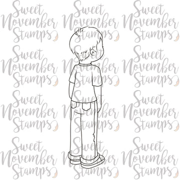 Digital Stamp: Spring is Back - Boy Standing