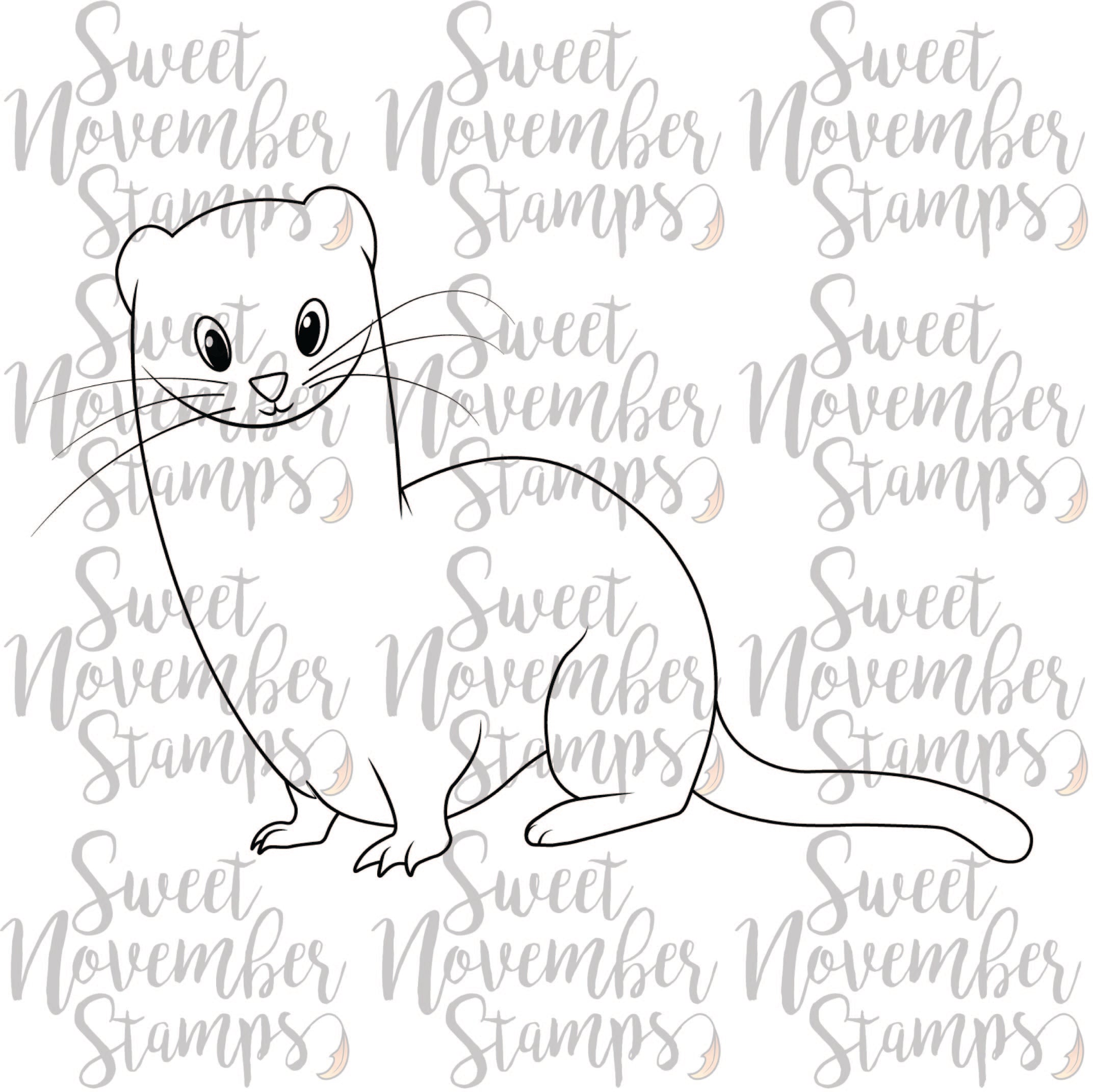 Digital Stamp - Stanley the Stoat