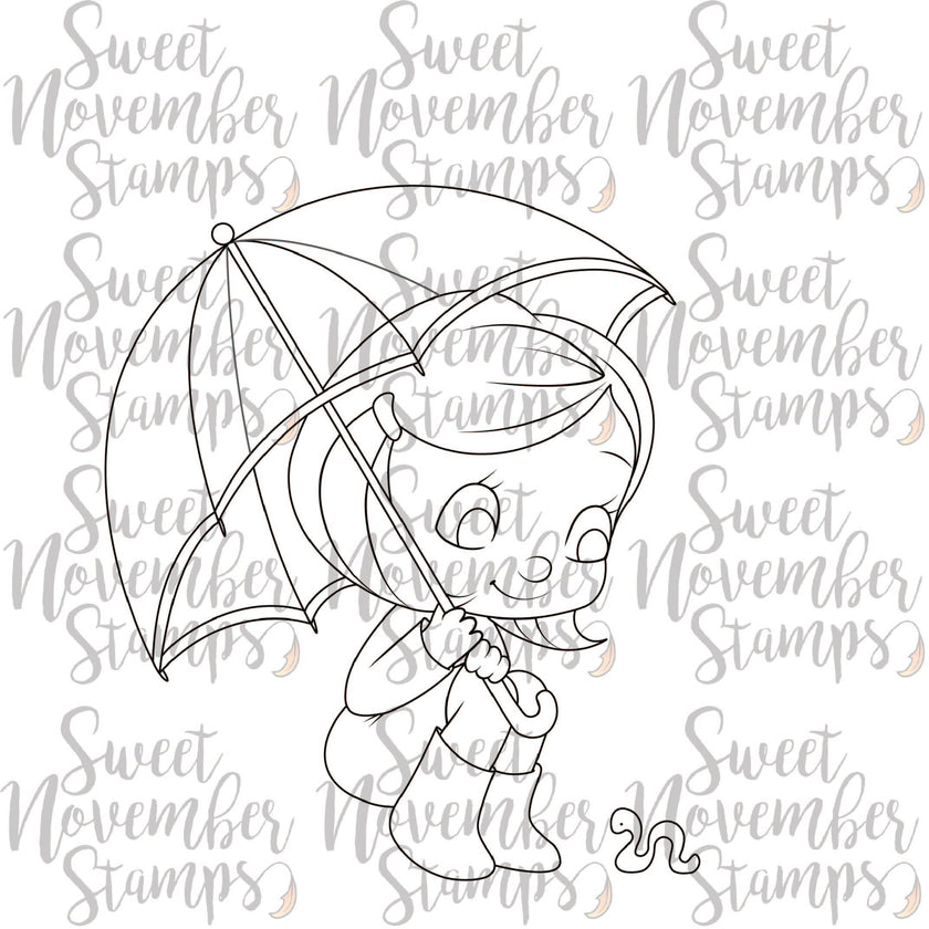 Digital Stamp - Umbrella Kids: Stormi