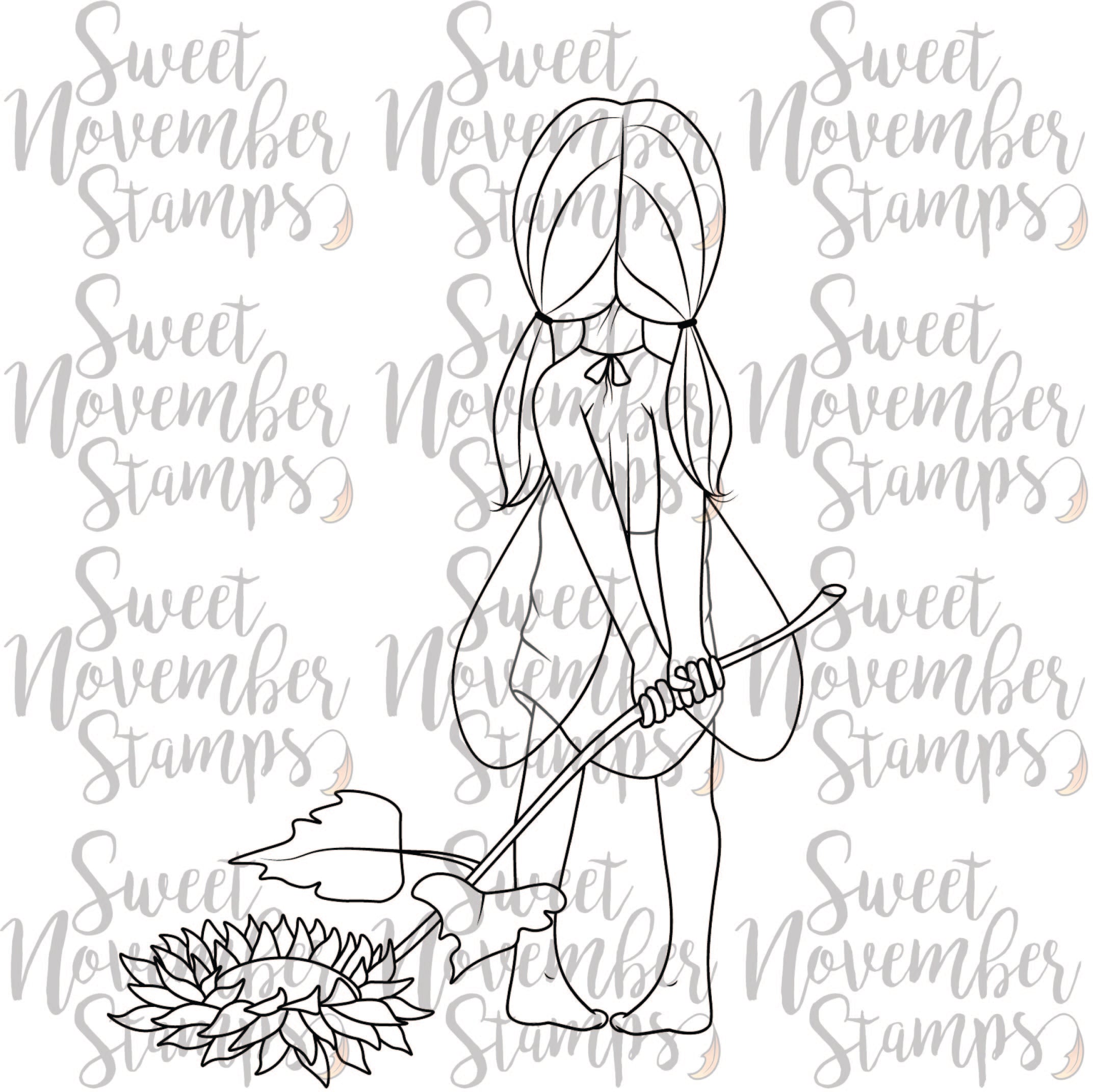 Digital Stamp - Sunflower Fairy