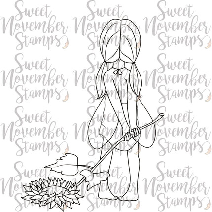 Digital Stamp - Sunflower Fairy