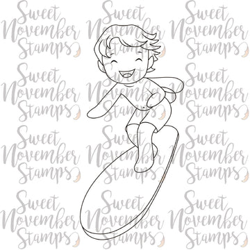 Digital Stamp - A Wee splash of fun: Surfin Bodhi