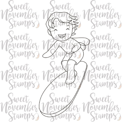 Digital Stamp - A Wee splash of fun: Surfin Bodhi