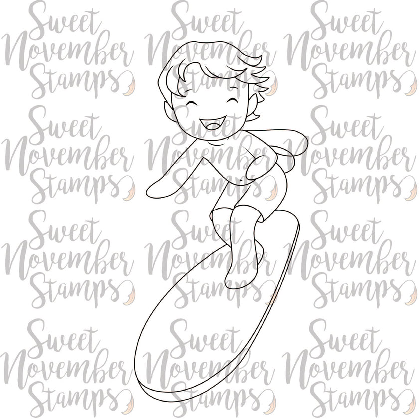 Digital Stamp - A Wee splash of fun: Surfin Bodhi