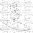 Digital Stamp - A Wee splash of fun: Surfin Susie