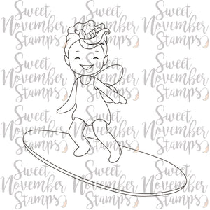 Digital Stamp - A Wee splash of fun: Surfin Susie