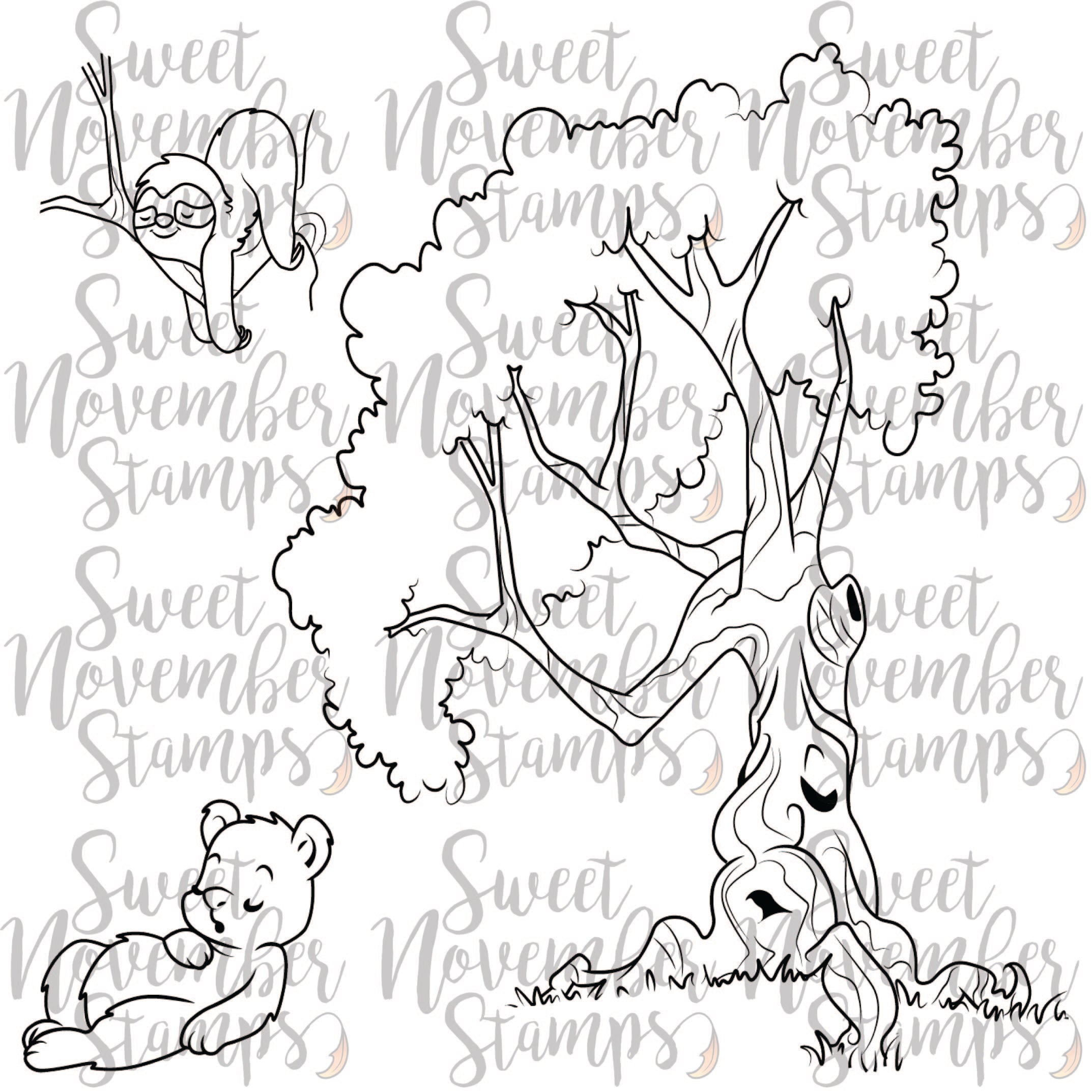 Digital Stamp - Tree Friend: Sycamore