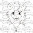 Digital Stamp - Zodiac Girl: Taurus