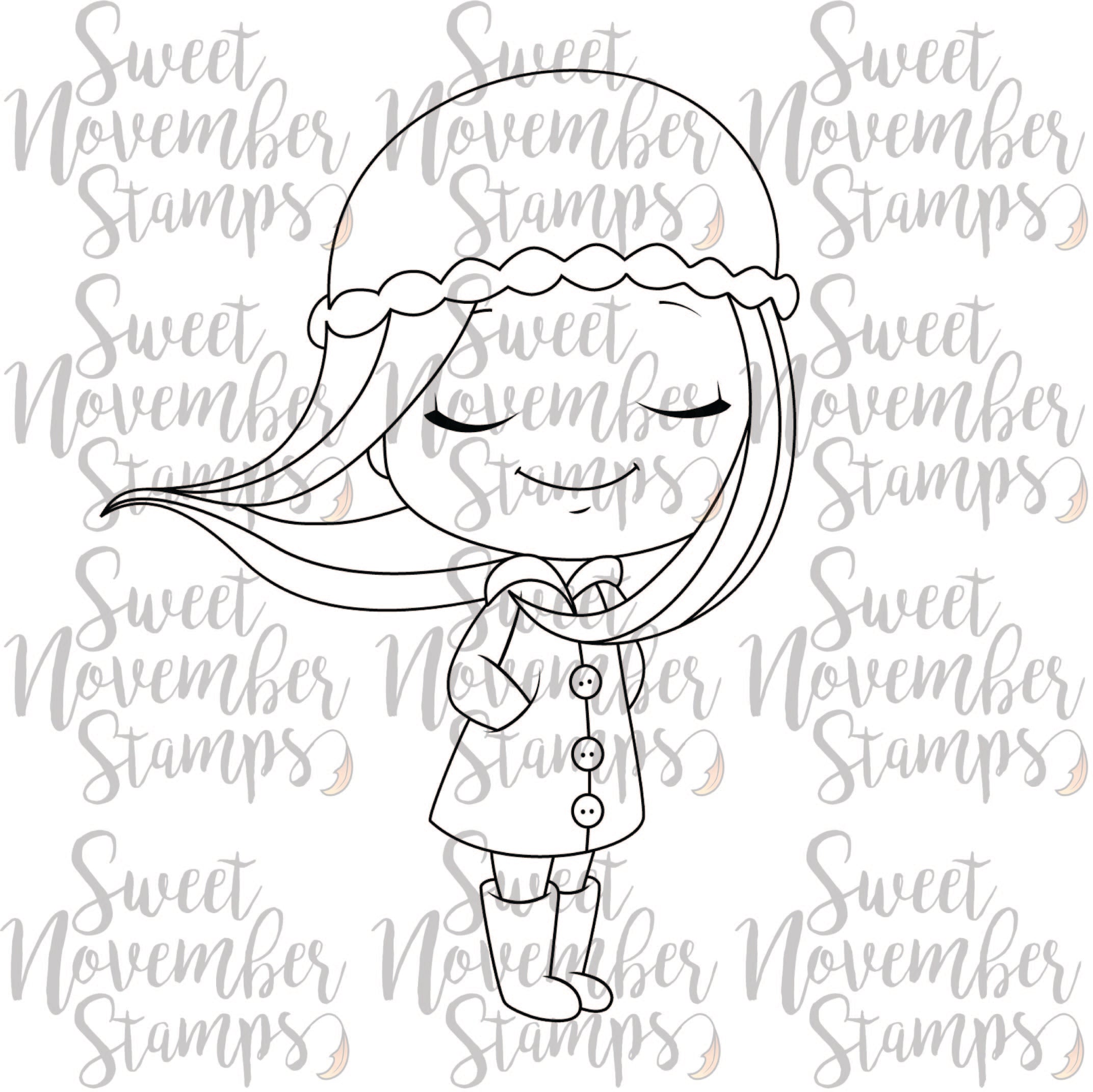 Digital Stamp - Sweet November Vault: Winter Kids Tess