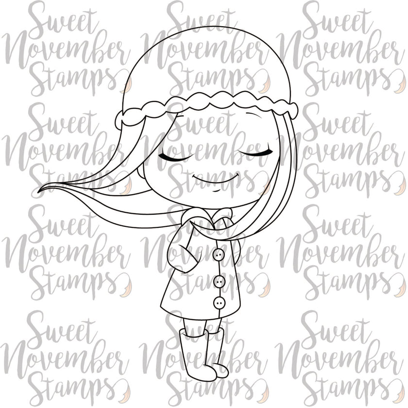 Digital Stamp - Sweet November Vault: Winter Kids Tess