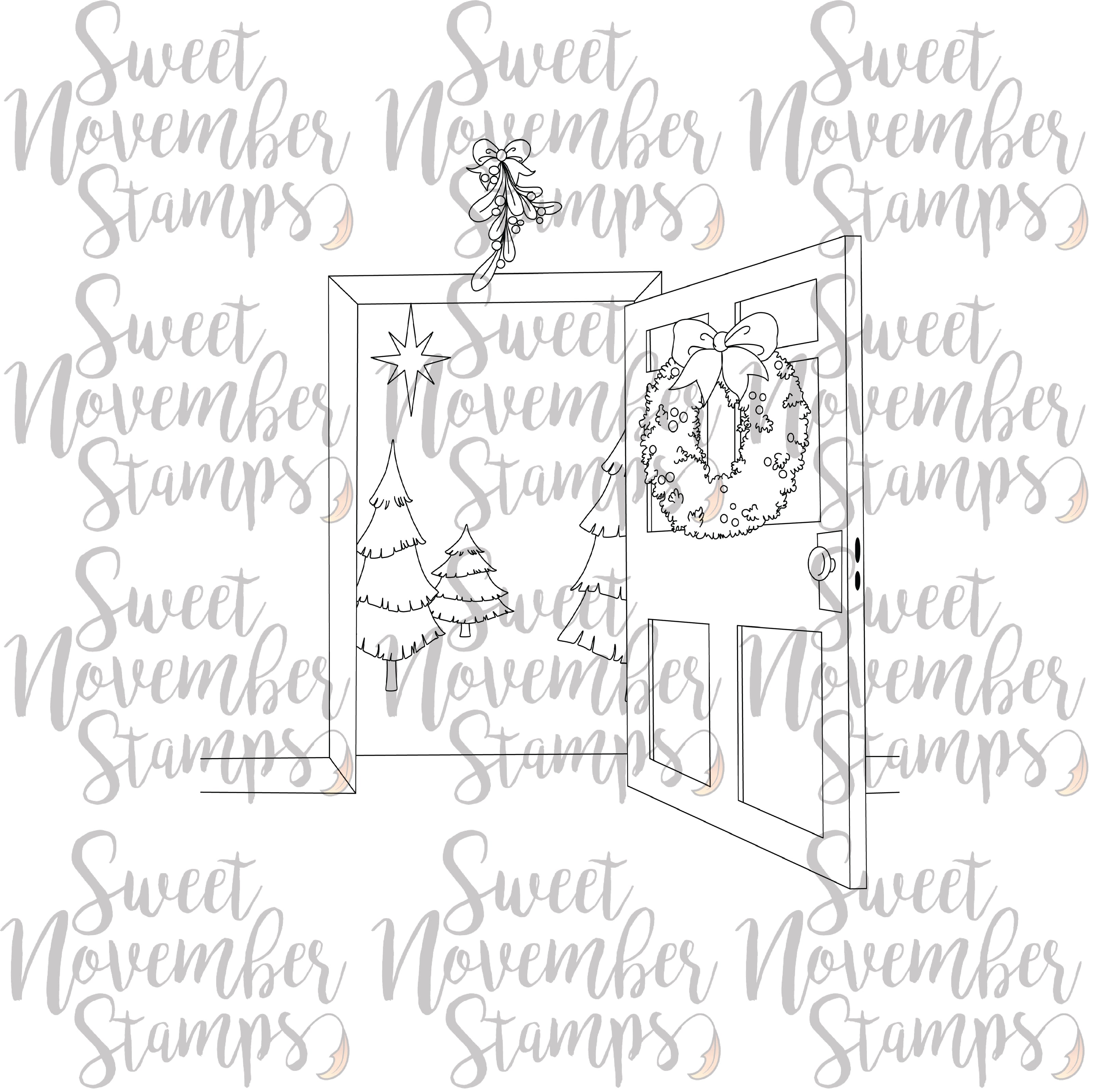 Digital Stamp - Scene Builder: The Door is Always Open