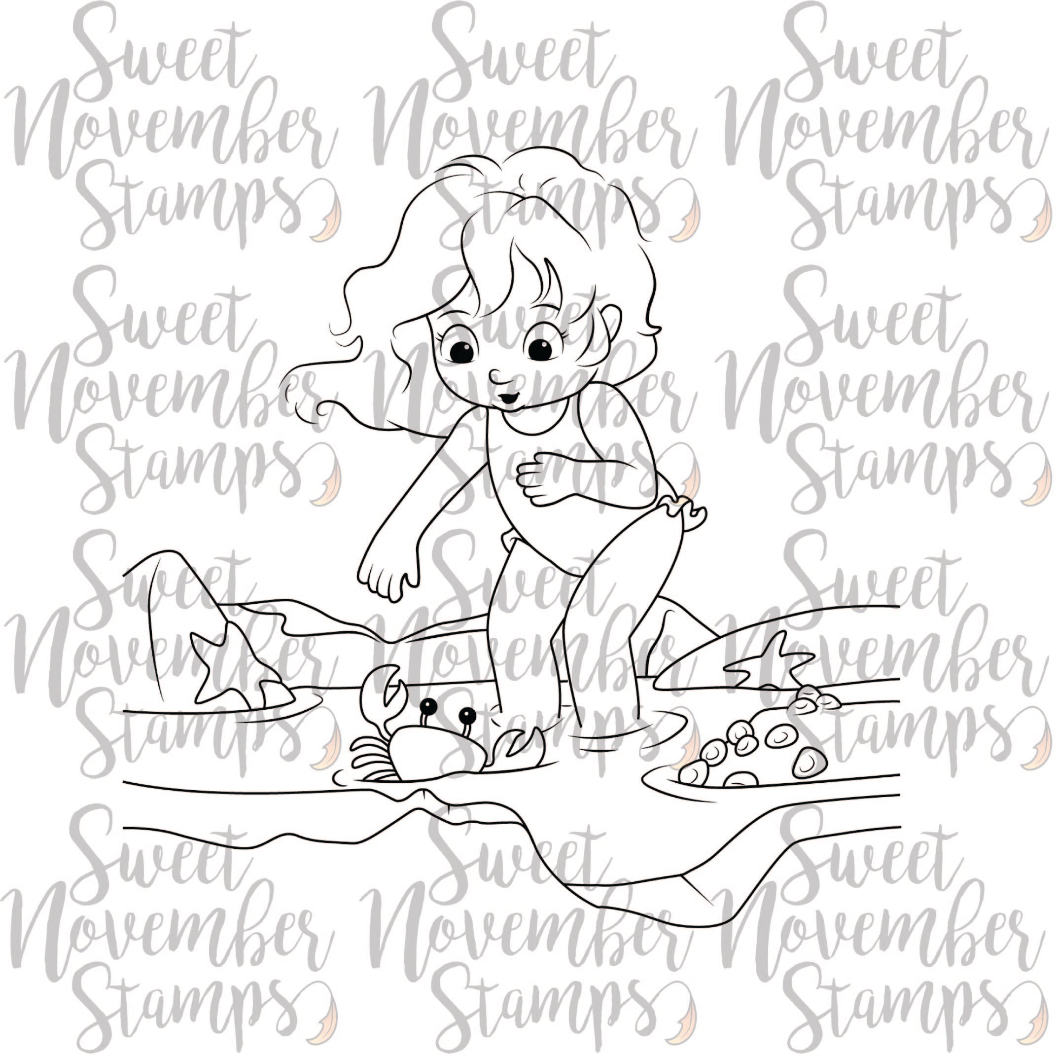 Digital Stamp - Tidepool Treasure