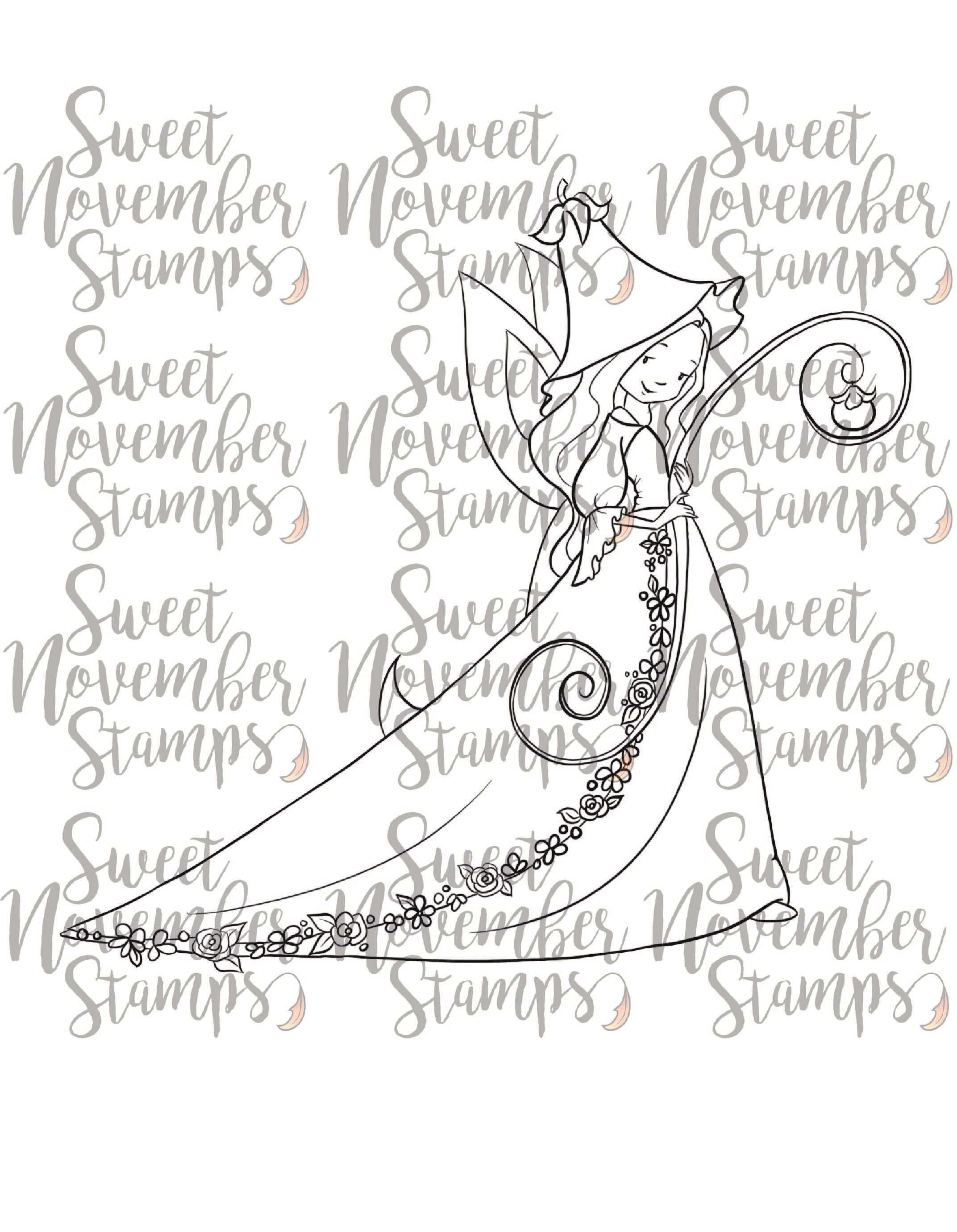 Digital Stamp - March of the Fairies: Queen Titania