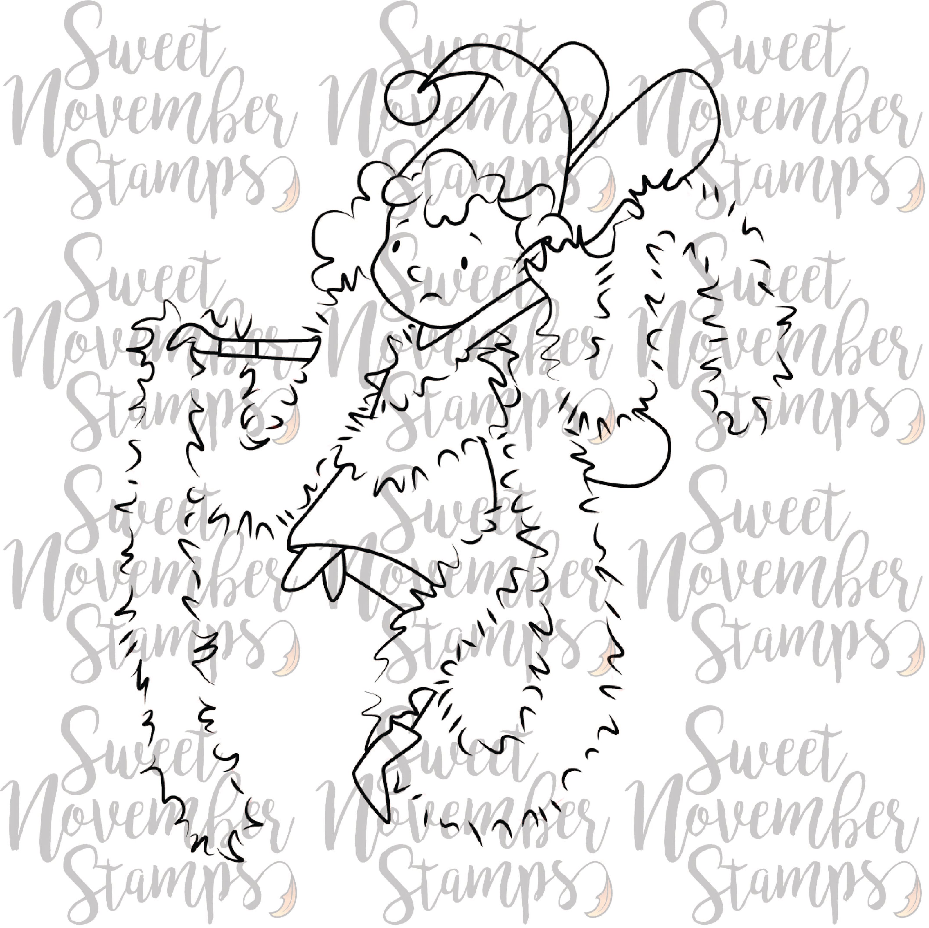 Digital Stamp - Tree Trimming Fairies: Tizzy Fizz