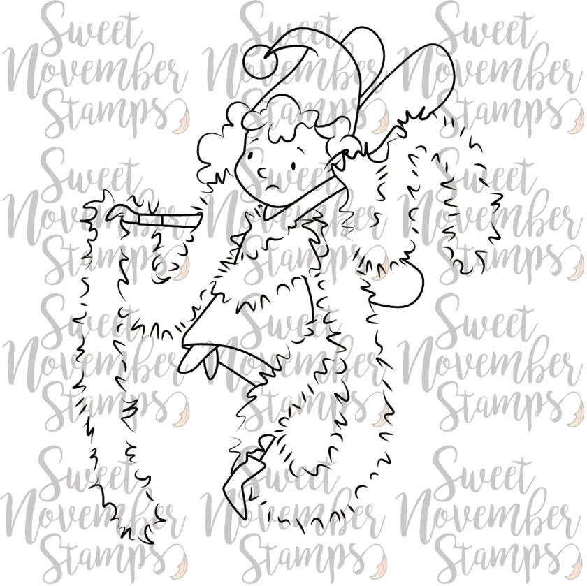Digital Stamp - Tree Trimming Fairies: Tizzy Fizz