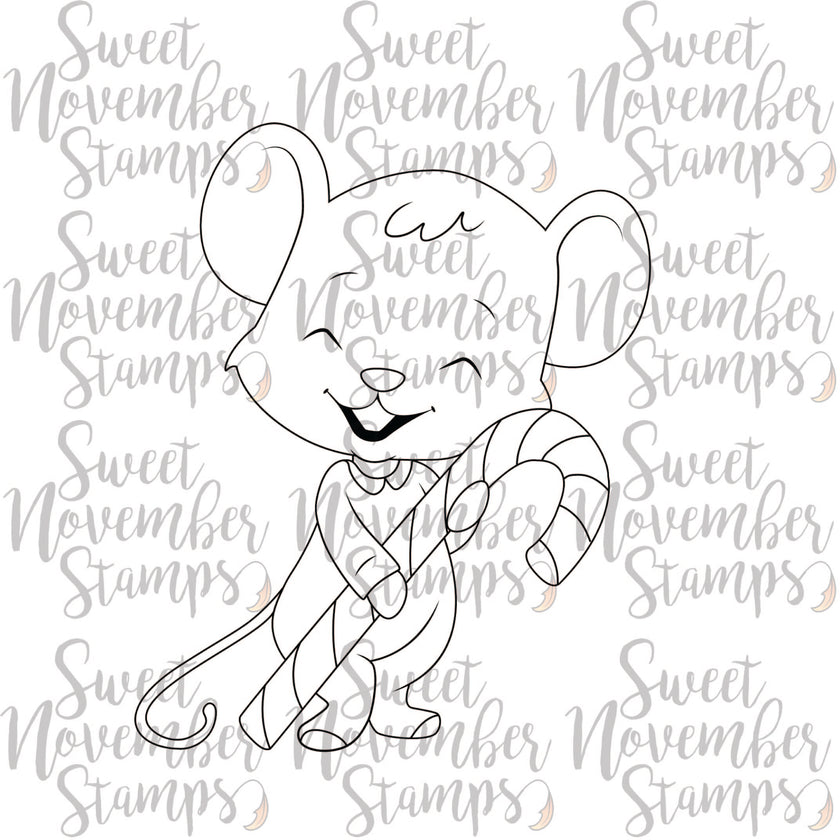 Digital Stamp - Merry Chrismouse: Tot Mouse