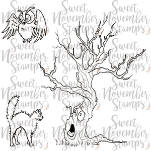 Digital Stamp - Tree Friend: Hawthorn