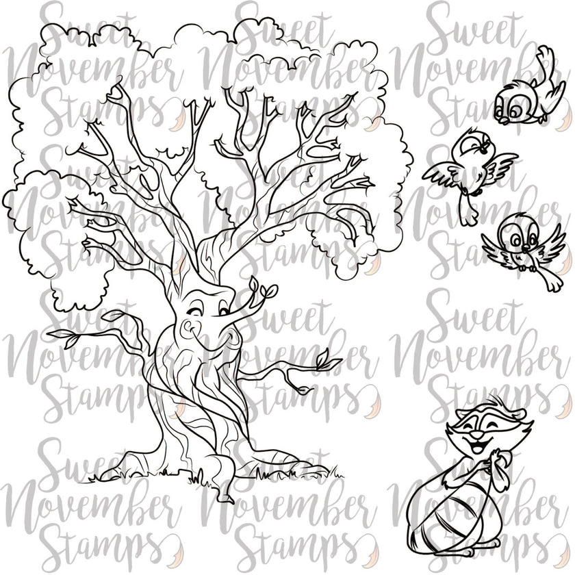 Digital Stamp - Tree Friend: Maple