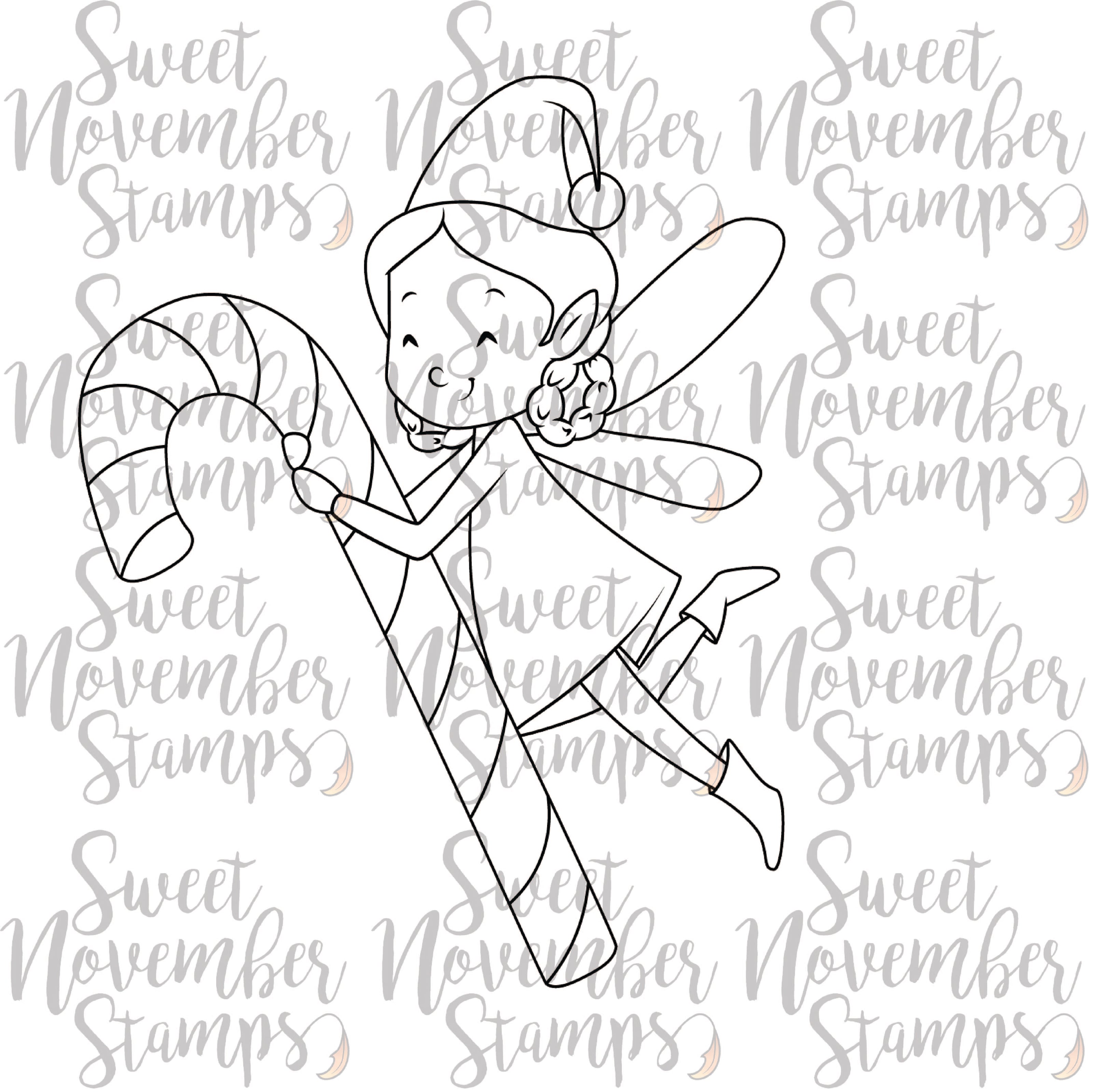 Digital Stamp - Tree Trimming Fairies: Twinkle Wink