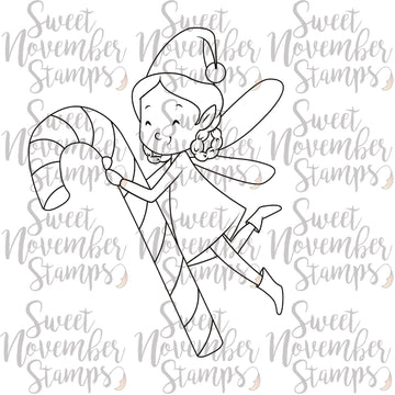 Digital Stamp - Tree Trimming Fairies: Twinkle Wink