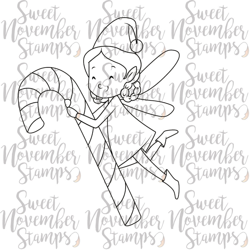 Digital Stamp - Tree Trimming Fairies: Twinkle Wink