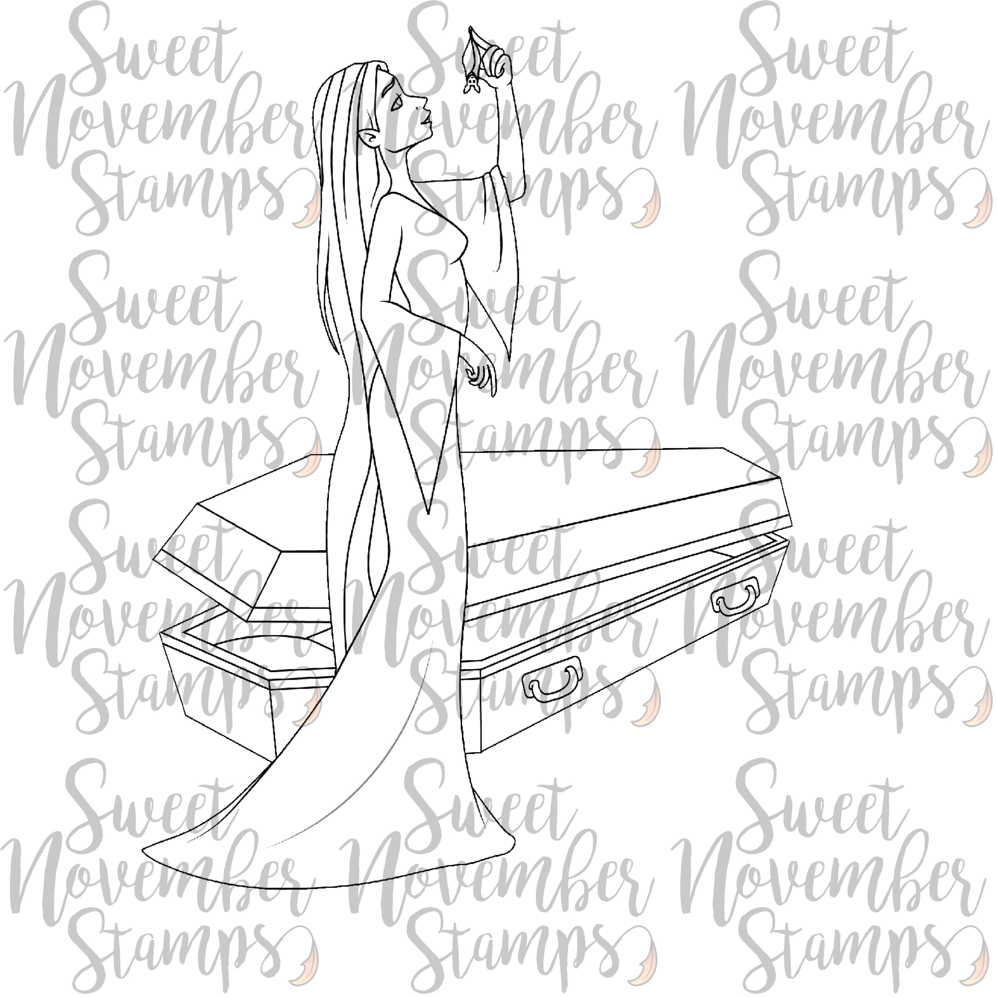 Digital Stamp - Ladies of All Hallow's Eve: Vampiress Mircea