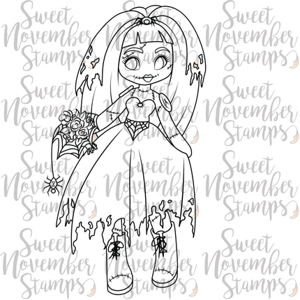 Digital Stamp - Friday the 13th Goth Dolls: Venomous Vannessa