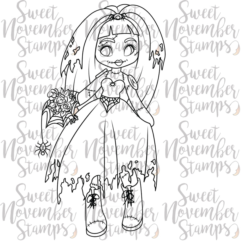 Digital Stamp - Friday the 13th Goth Dolls: Venomous Vannessa