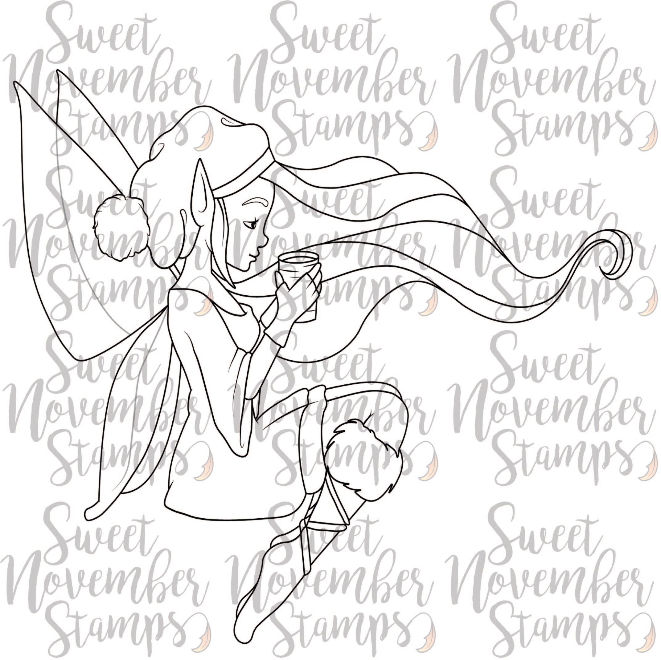 Digital Stamp - Winter Fairytale: Willa Wintersnight