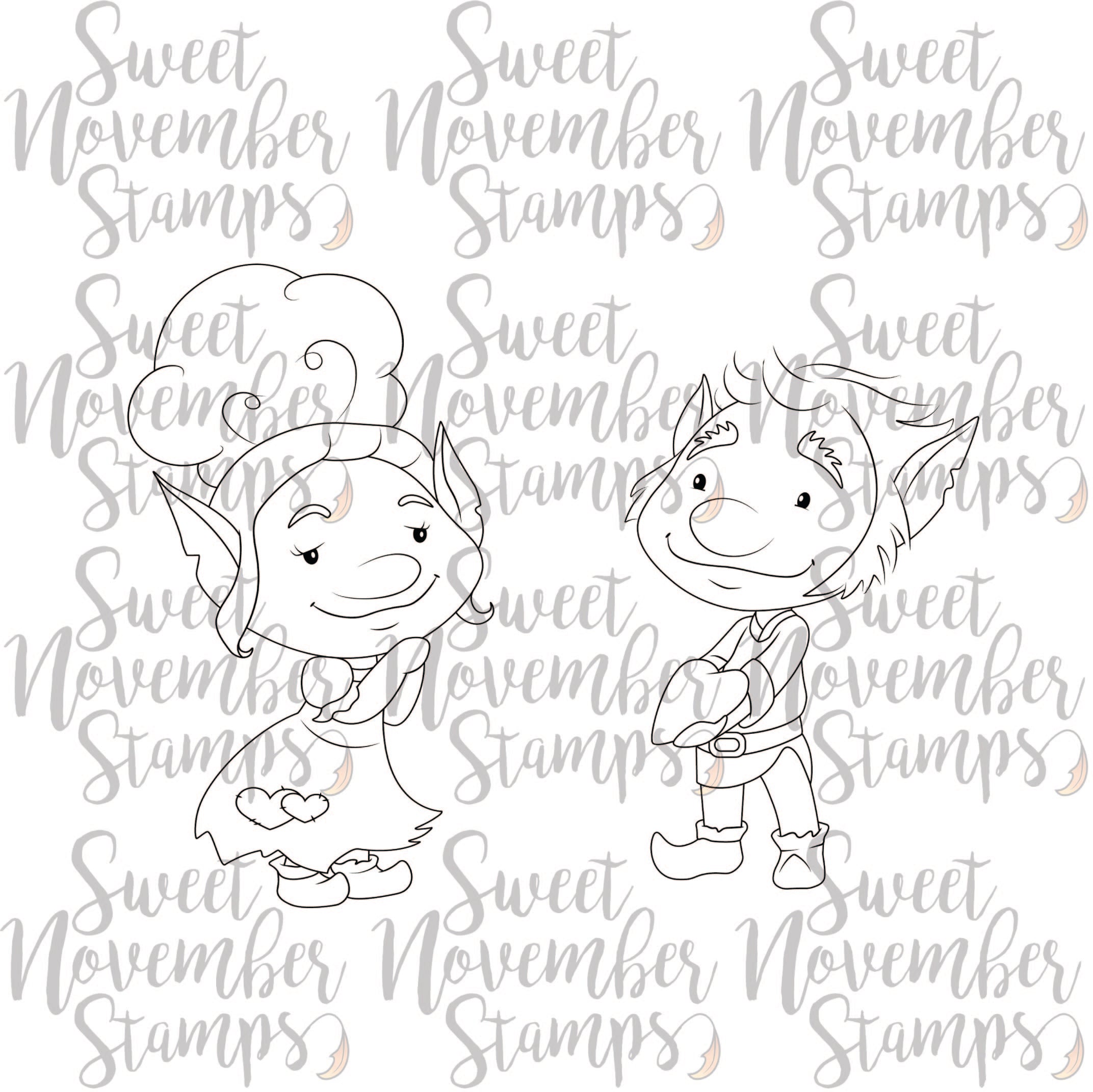 Digital Stamp - Love Experts: Winkyjinx and McHeartsly