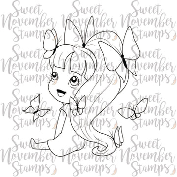 Digital Stamp - Flutterbee: Yara