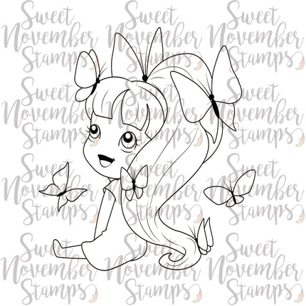 Digital Stamp - Flutterbee: Yara