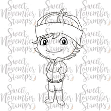 Load image into Gallery viewer, Digital Stamp - Sweet November Vault: Winter Kids Zach
