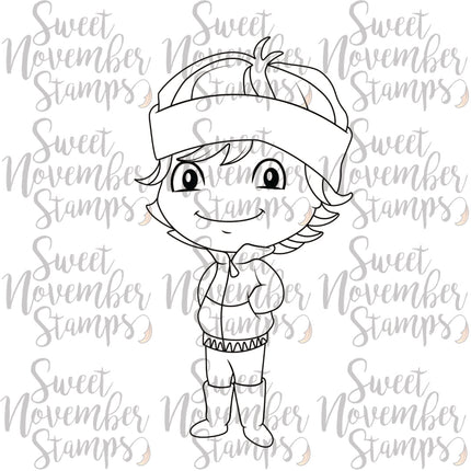 Digital Stamp - Sweet November Vault: Winter Kids Zach