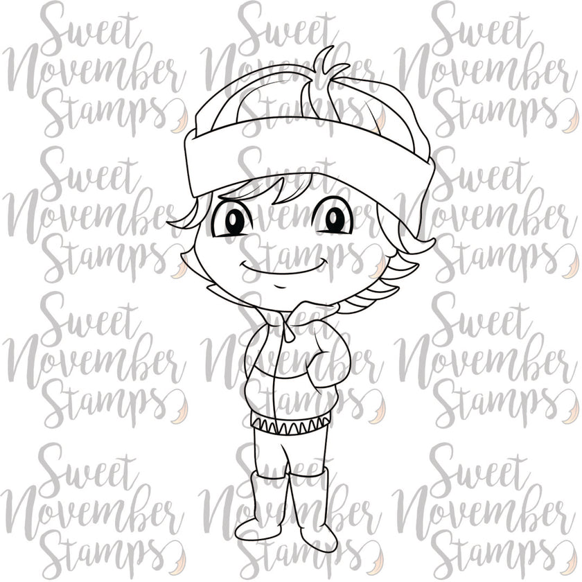 Digital Stamp - Sweet November Vault: Winter Kids Zach