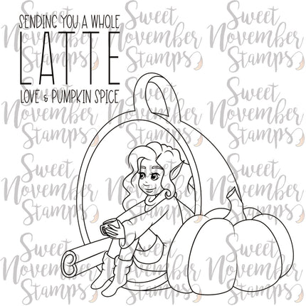 Digital Stamp - Pumpkin Spice Fairy