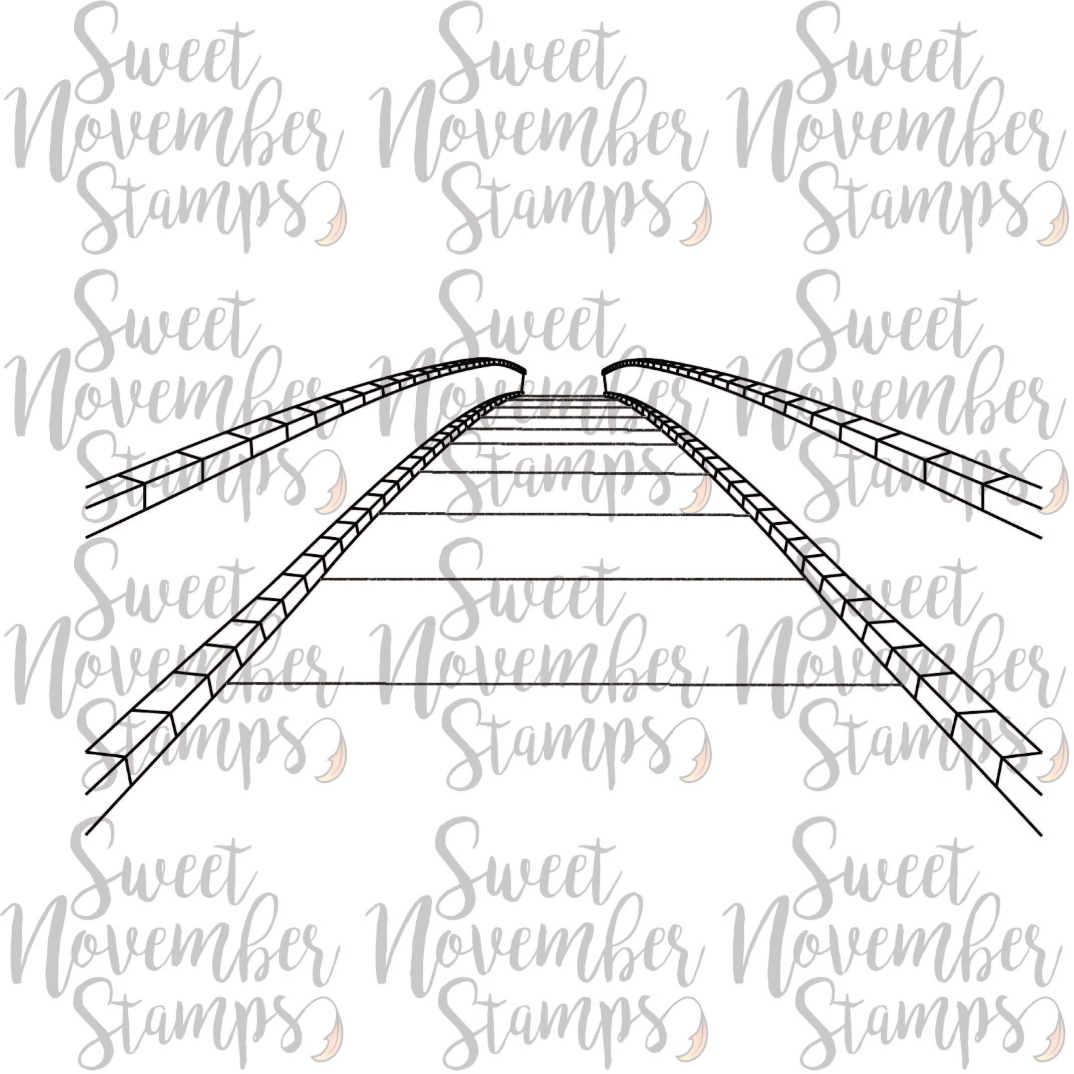 Digital Stamp - Background Builder:  Kissing Bridge