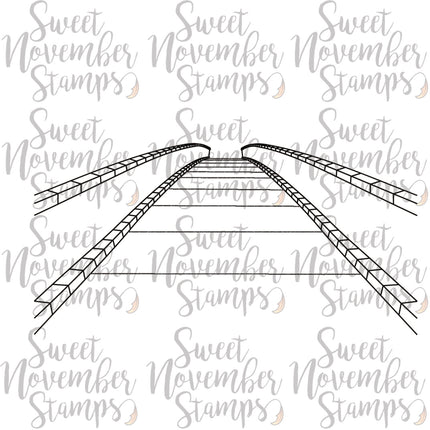 Digital Stamp - Background Builder:  Kissing Bridge