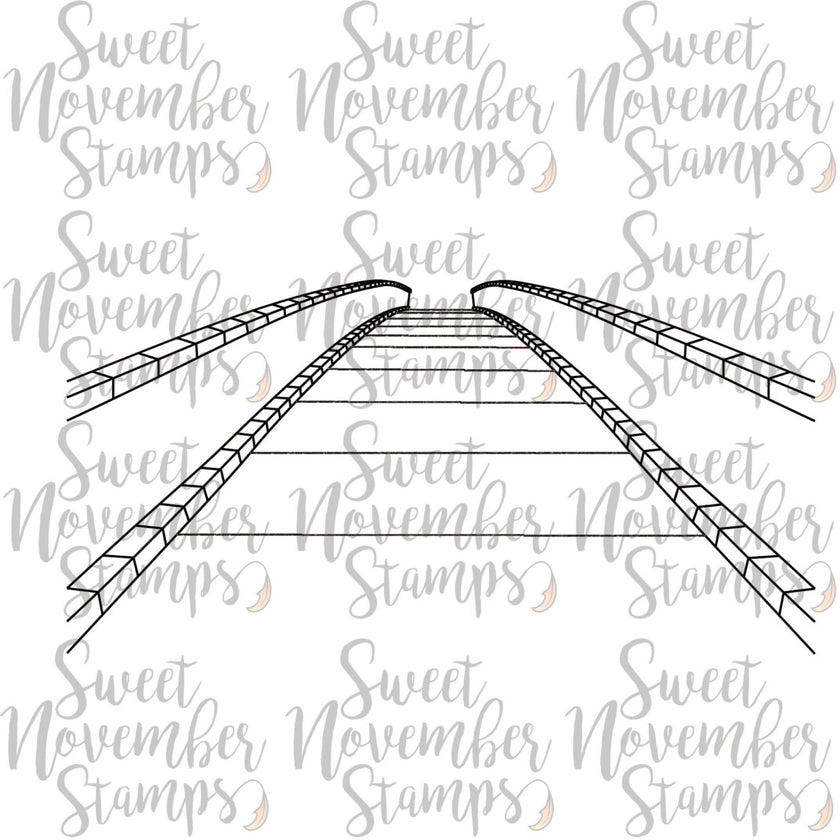 Digital Stamp - Background Builder:  Kissing Bridge