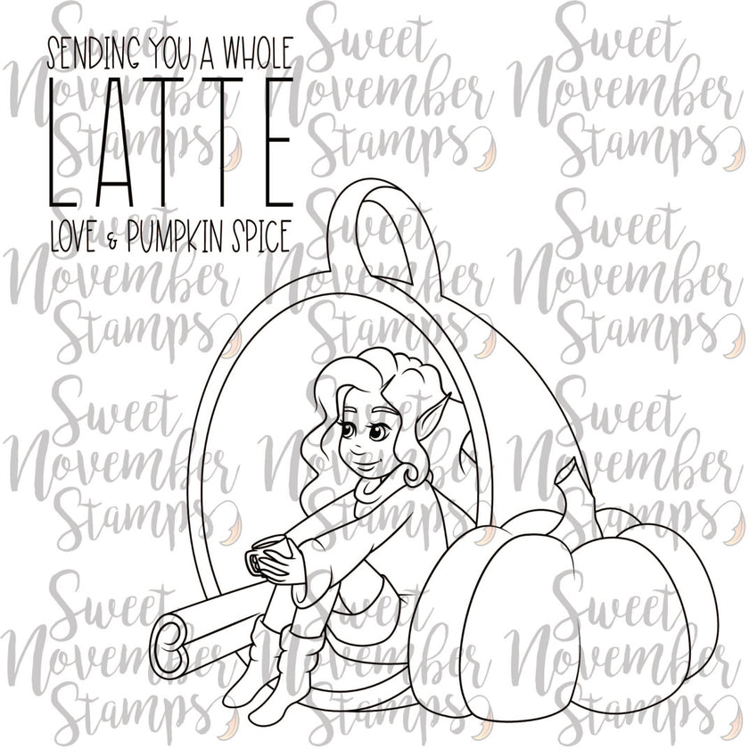Digital Stamp - Pumpkin Spice Fairy