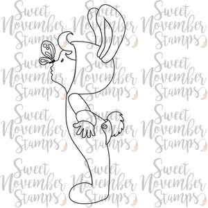 Digital Stamp - Sweet November Vault: Bunny Baby Butterfly