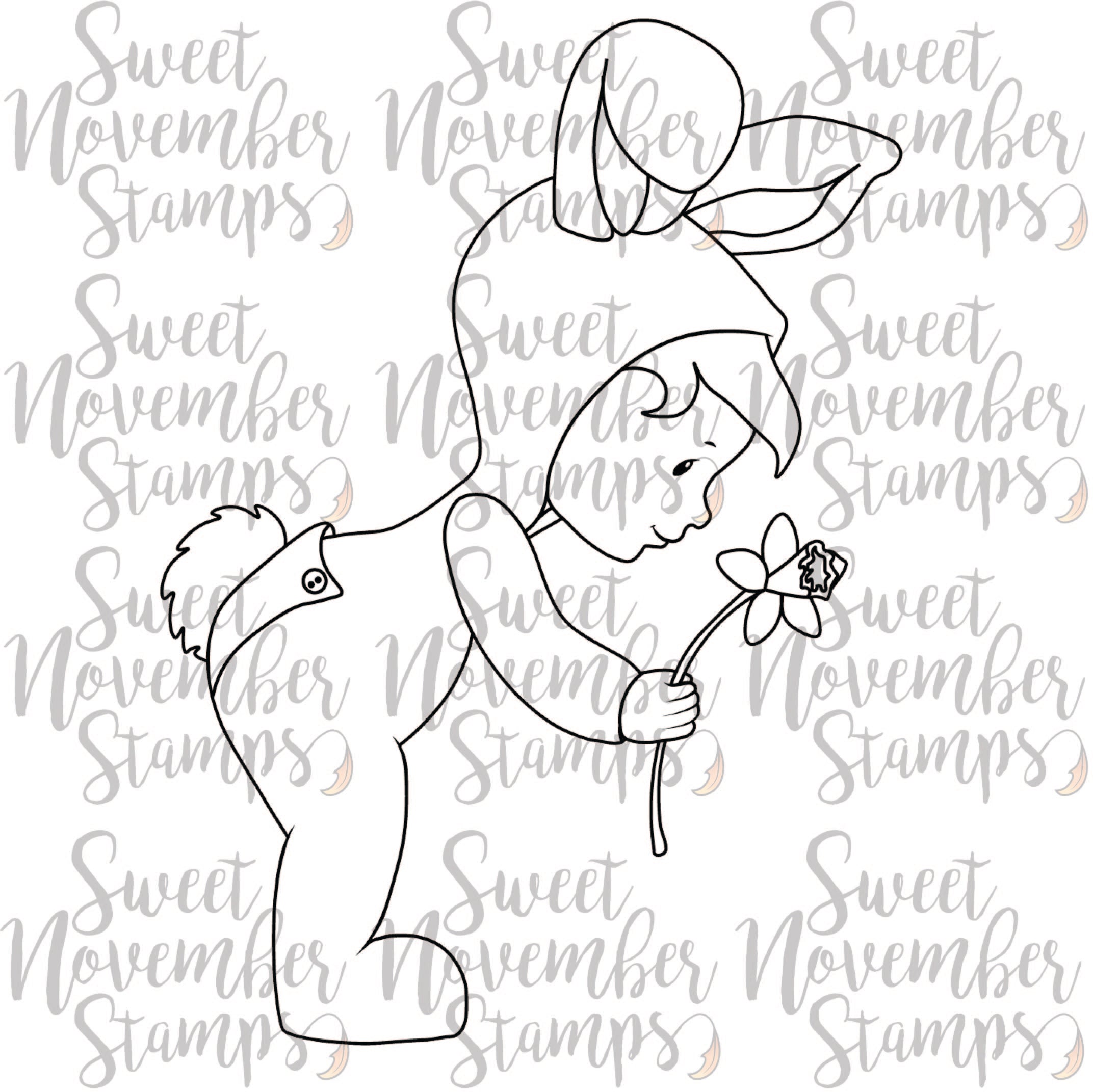 Digital Stamp - Sweet November Vault: Bunny Baby Daffodil