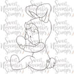 Digital Stamp - Sweet November Vault - Bunny Baby Egg