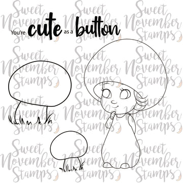 Digital Stamp - Midsummer Mushroom Collection: Button