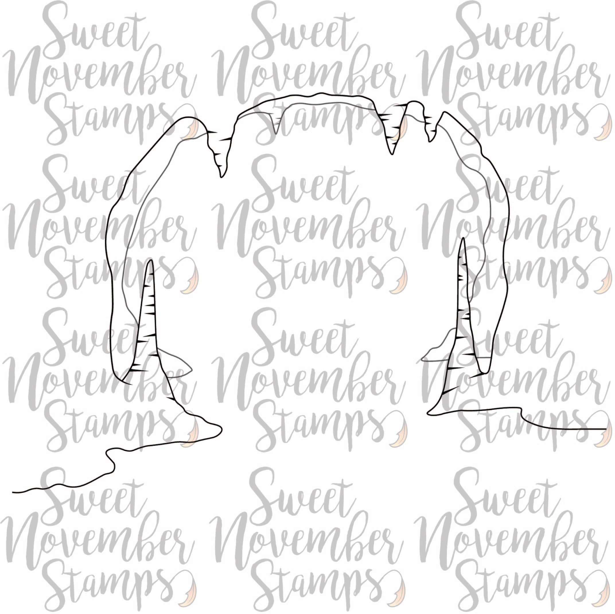 Digital Stamp - Background Builder: Vampire Cavern