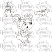 Digital Stamp - Frightful Flutterbees: Lydia