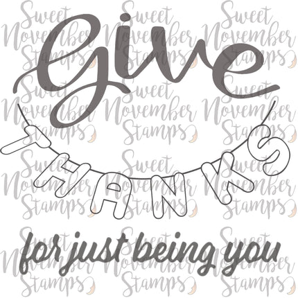 Digital Stamp - Sentiment Pack:  Give & Thanks 3 pack